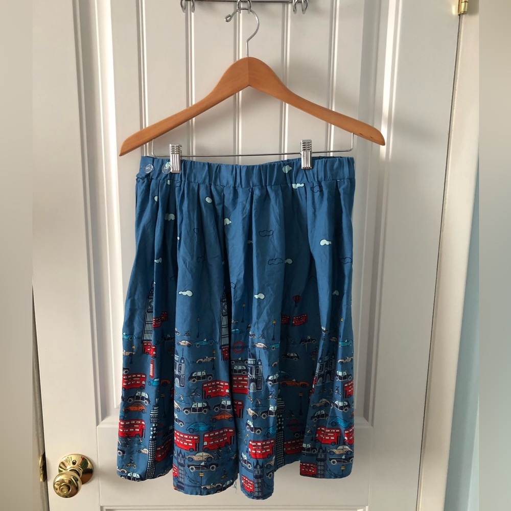 Tulip B Retro A-Line Skirt London Pattern